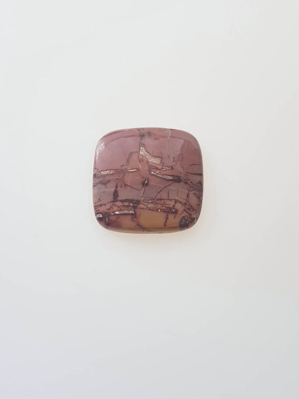 Indian paint jaspis rechthoekig cabochon 30x29,3x5,9mm