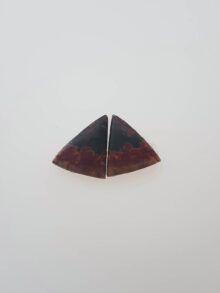 Cherry creek jaspis paar driehoek cabochon 24,5×18,4×5,5mm