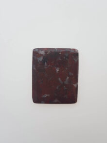 Breccie jaspis rechthoek cabochon 33,4×27,4×3,3mm
