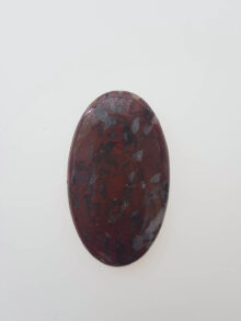 Breccie jaspis ovaal cabochon 44,7×25,9x6mm