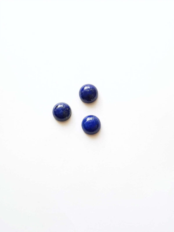 Lapis lazuli rond cabochon 8x8x3,9mm per stuk