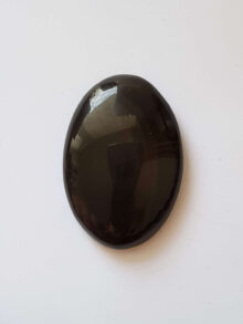 Koper obsidiaan ovaal 2 cabochon 41,3×28,5×8,8mm