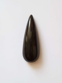 Koper obsidiaan druppel cabochon 43,6×15,9×11,6mm