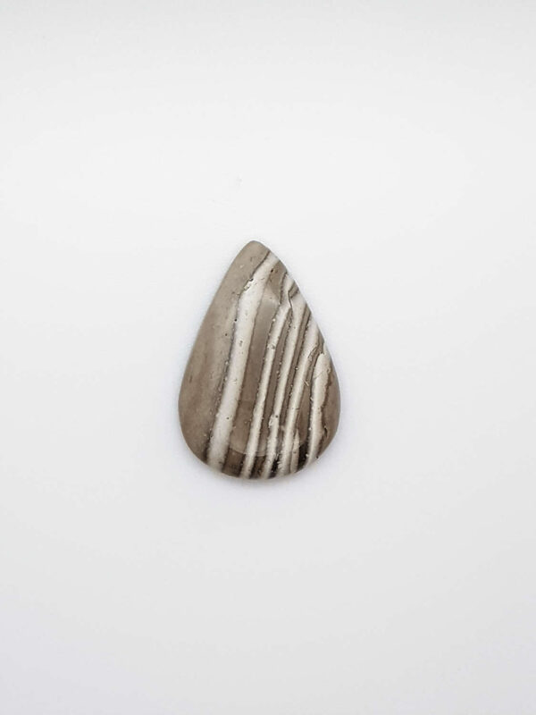 Flint (Vuursteen) druppel  cabochon 28,9x19,5x5,5mm