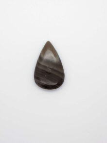 Flint (Vuursteen) ovaal  cabochon 29,4×18,5×6,4mm