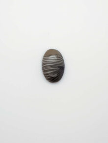 Flint (Vuursteen) ovaal  cabochon 20,6×13,7×6,3mm