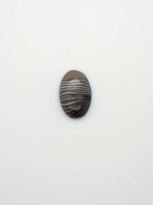 Flint (Vuursteen) ovaal  cabochon 20,6x13,7x6,3mm