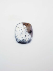 Dendriet opaal rechthoekig cabochon 34,1×28,6×6,5mm