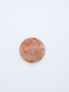 Zonnesteen rond cabochon 31,3×31,3×6,7mm