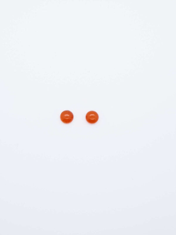 Carneool rond cabochon 6x6x3,9mm per stuk