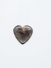 Bronziet hartje vormige cabochon 27,7×27,3×4,8mm