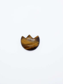 Tijgeroog tulpje vormig cabochon 25,5×21,6x8mm
