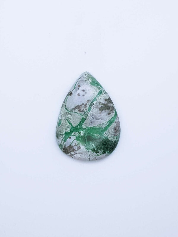 Varisciet druppel cabochon 37,5x27,2x6,8mm