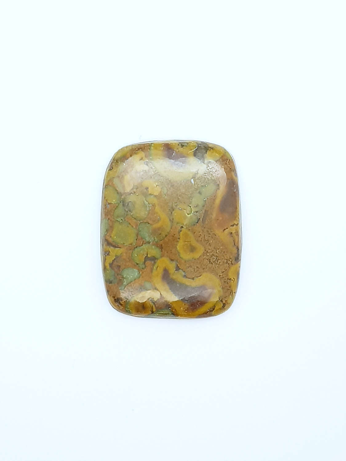 Bamboo jaspis rechthoekig cabochon 32,3x25,5x4,3mm