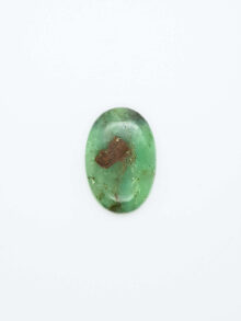 Chrysopraas ovaal cabochon 31,5×21,4x6mm