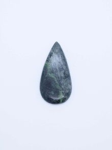 Chroom diopside druppel cabochon 37,6×19,5x5mm