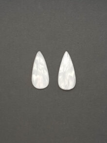 Scoleciet druppel cabochon 27,3×12,7×4,1mm per paar