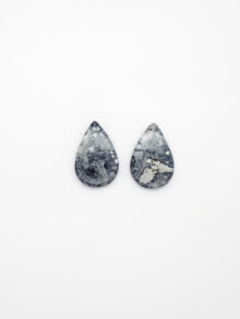 Maligano Jaspis druppel cabochon 23×15,2×3,8mm per paar
