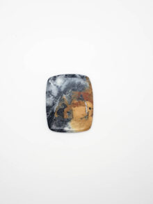 Maligano Jaspis rechthoekig cabochon 45,5×36,8×4,3mm