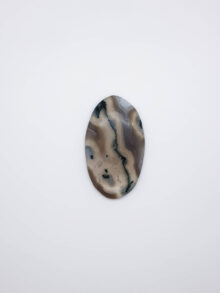 Mos agaat ovaal cabochon 49,4×28,5×5,4m