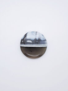 Blauwe opaal ronde cabochon 31x31x5,7mm
