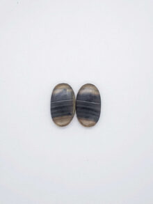 Fluoriet ovaal cabochon 25x14x5,4mm per paar