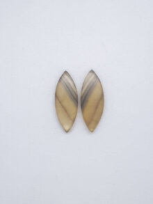 Fluoriet marquise cabochon 30x11x4,7mm per paar