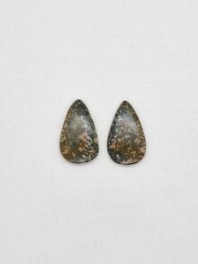Oceaan jaspis druppel cabochon 23×13,9×3,6mm per paar