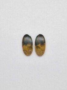 Oceaan jaspis ovaal cabochon 22,7×11,2×3,8mm per paar