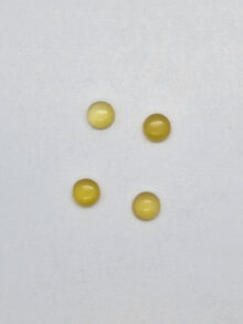 Gele chalcedoon ronde cabochon 8x8x4mm per stuk