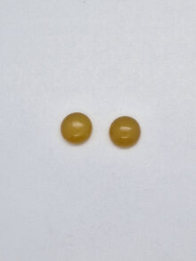 Gele chalcedoon ronde cabochon 12x12x6mm per stuk