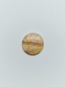 Gele lace agaat ronde cabochon 35,5×35,5×10,2mm