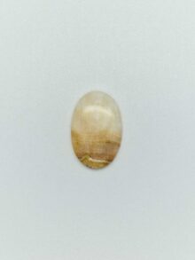 Gele lace agaat ovaal cabochon 40,3×28,4×10,7mm