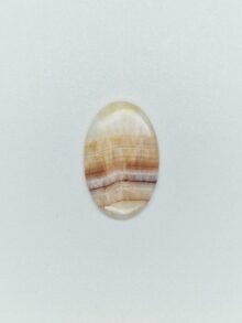 Gele lace agaat ovaal cabochon 47,7×32,3×9,7mm