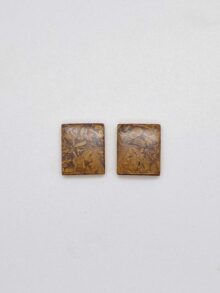 Miriam jaspis/kalligrafie steen rechthoekig cabochon 19×15,9x4mm per paar