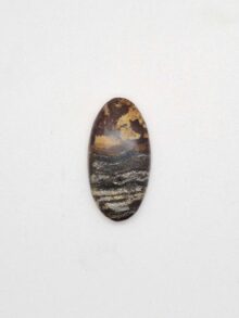 Australische landschaps jaspis ovaal cabochon 43,4×22,2x7mm