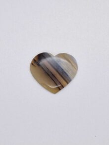 Montana agaat hartje vorm cabochon 30,3×35,4×5,4mm
