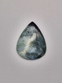 Aquapraas druppel cabochon 41,7×32,6×5,3mm