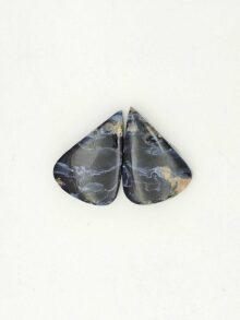Pietersiet druppel cabochon 21,2x15x4mm per paar