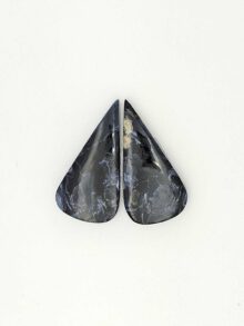 Pietersiet druppel cabochon 25,4×12,7x4mm per paar