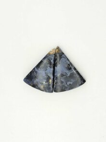 Pietersiet vrije vorm cabochon 21,2×15,8×3,8mm per paar