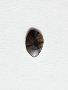 Chiastoliet vrije vorm cabochon 26,2×17,5x6mm